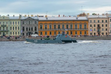 Saint Petersburg, 24.07.2020. Saint Petersburg 'da donanma günü.