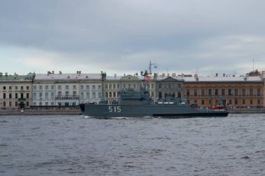 Saint Petersburg, 24.07.2020. Saint Petersburg 'da donanma günü.