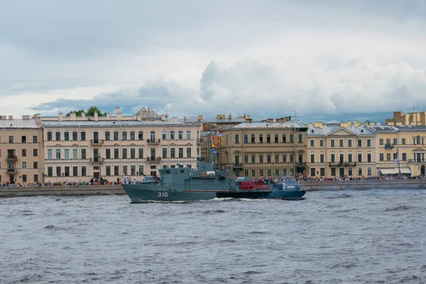 Sint Petersburg 2020 Van Marine Petersburg Parade Van Schepen 2020 — Stockfoto