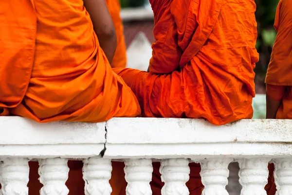 Chiang Mai Tailandia Julio Neófito Budista Identificado Jugando Pequeño Estilo — Foto de Stock