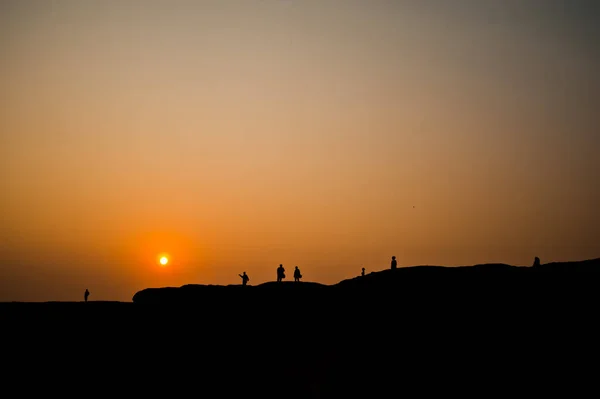 Neviditelné Sunset Rock Otvory Stone View Sam Pan Bok Grand — Stock fotografie