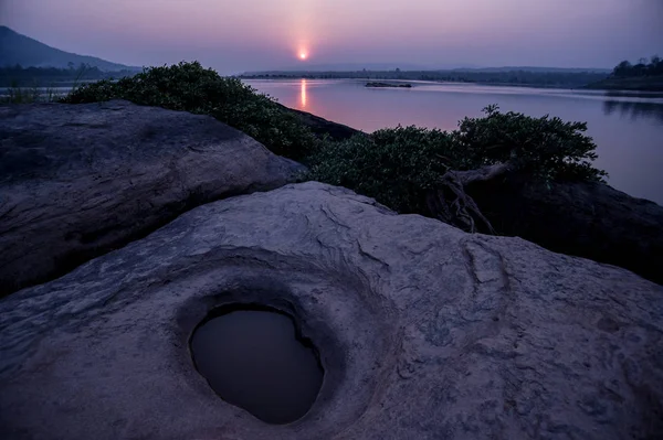 Невидимый Закат Каменных Нор Stone View Sam Pan Bok Grand — стоковое фото