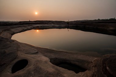 Görünmeyen Sam Pan Bok Grand Canyon, Ubon ratchathani, kuzeydoğu Tayland 