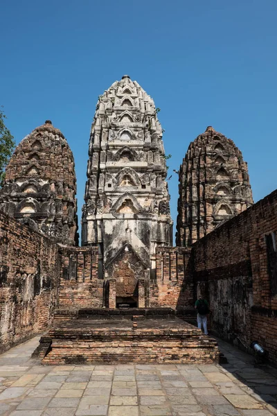 Pagoda Wat Sawai Parque Histórico Sukhothai Sukhothai Tailandia — Foto de Stock