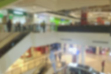 bulanık görüntü insanlar, mağaza ve alışveriş merkezi.