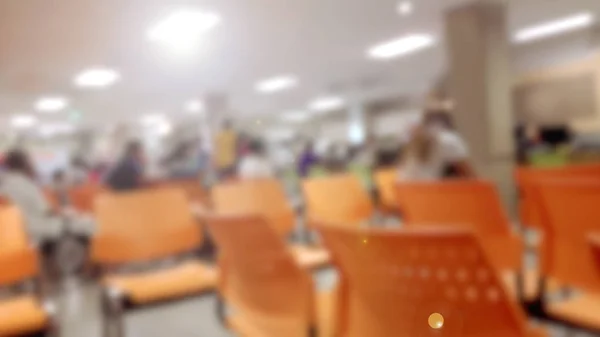 Аннотация Blurred background: Ожидание пациента с винтажным фильтром — стоковое фото