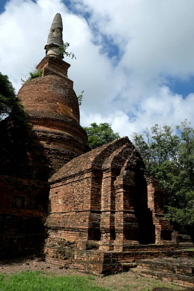 Wat Nong Langka Historical Park in Nakhon Chum Kamphaeng Phet, T — Stock Photo, Image