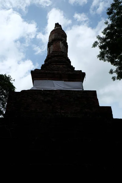 Wat Kalothai Historical Park a Kamphaeng Phet, Thailandia (una parte — Foto Stock