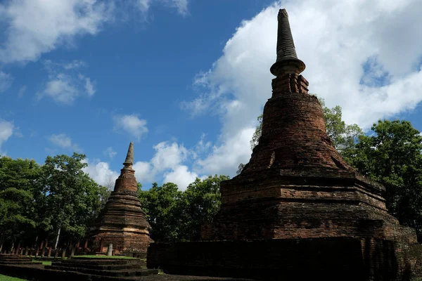 Wat Phra Ez a Buddha szobrok történelmi Park a Kamphaeng P — Stock Fotó