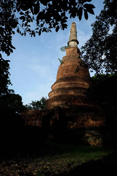 Parque Histórico Wat Nong Langka em Nakhon Chum Kamphaeng Phet — Fotografia de Stock