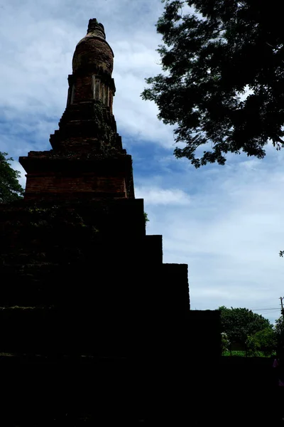 Wat kalothai historischer park in kamphaeng phet, thailand (ein teil — Stockfoto