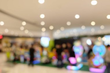bulanık görüntü insanlar, mağaza ve alışveriş merkezi