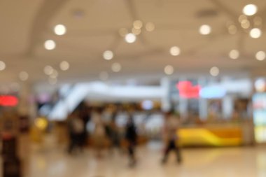 bulanık görüntü insanlar, mağaza ve alışveriş merkezi