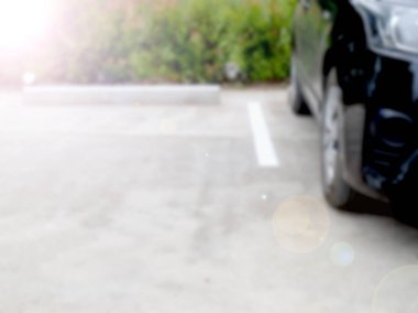 Araba Park araba park gündüz üzerinde görüntü