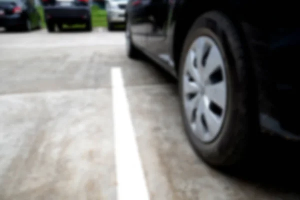 Absztrakt blur autók parkolás bokeh fény háttér — Stock Fotó