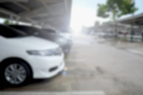 Astratto parcheggio auto sfocatura con luce bokeh Sfondo — Foto Stock