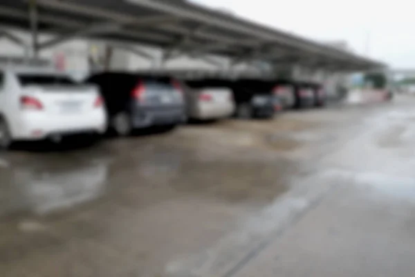 Абстрактні розмиті автомобілі паркування з боке світла Фон — стокове фото