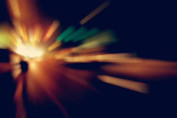 Blurry Illumination and night lights, car traffic motion blur — Stock Photo, Image