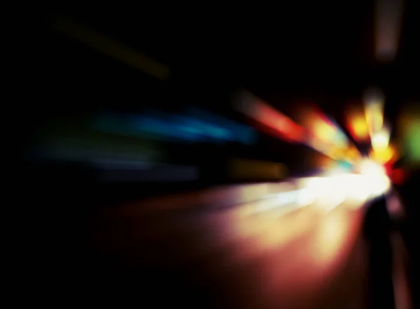 Blurry Illumination and night lights, car traffic motion blur — Stock Photo, Image