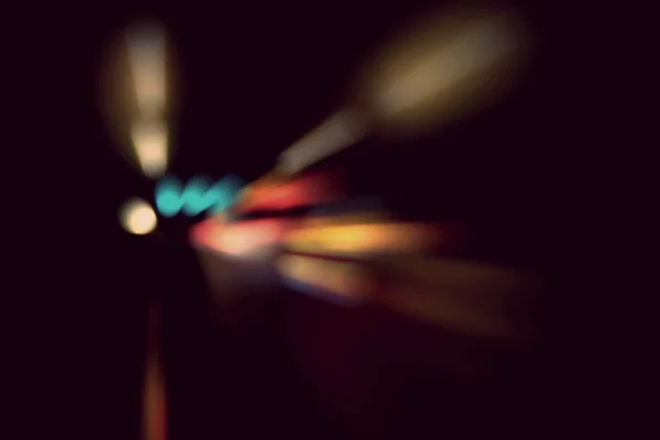 Blurry Illumination and night lights, car traffic motion blur — Stock Photo, Image