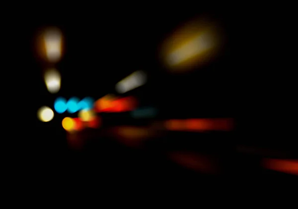 Abstract Car traffic at night. Motion blurred. Which urban city — Stock Photo, Image