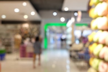 Bokeh ile süpermarket bulanık arkaplan