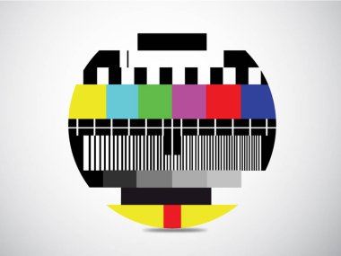 Test tv ekran arka plan, kanal tv teknik proble olduğunda