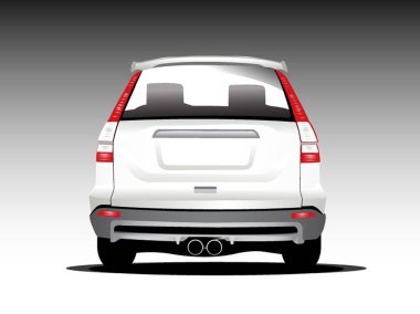 suv araba. Vektör çizimi