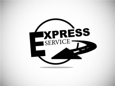 ekspres teslimat sembolleri. vektör çizim