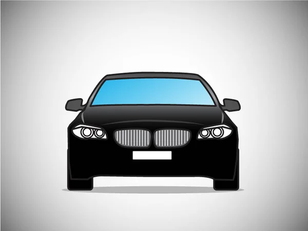 Vettore icona auto su sfondo grigio. Illustrazione vettoriale — Vettoriale Stock