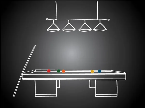 Illustration skizziert Pool. abstrakte Handzeichnung — Stockvektor