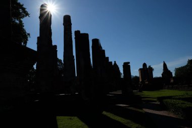 Sukhothai tarihi Park Tayland eski şehir antik