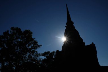 Sukhothai tarihi Park Tayland eski şehir antik 