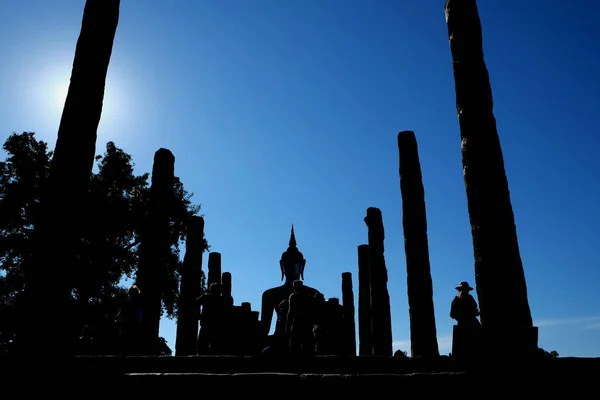 Sukhothai tarihi Park Tayland eski şehir antik — Stok fotoğraf