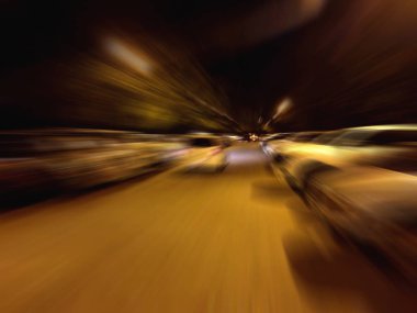 Soyut bulanıklık gece açık otopark