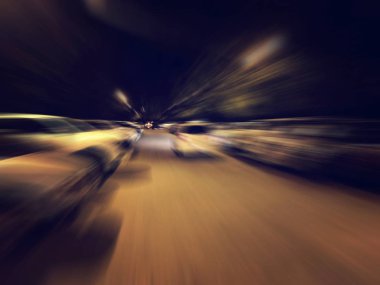Soyut bulanıklık gece açık otopark