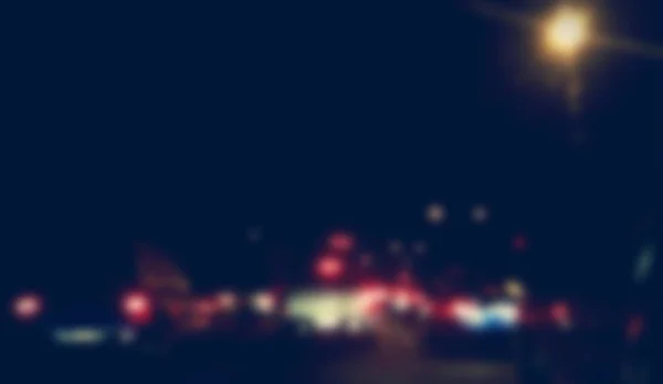 背景ぼかし夜渋滞のトラフィックの速度 — ストック写真