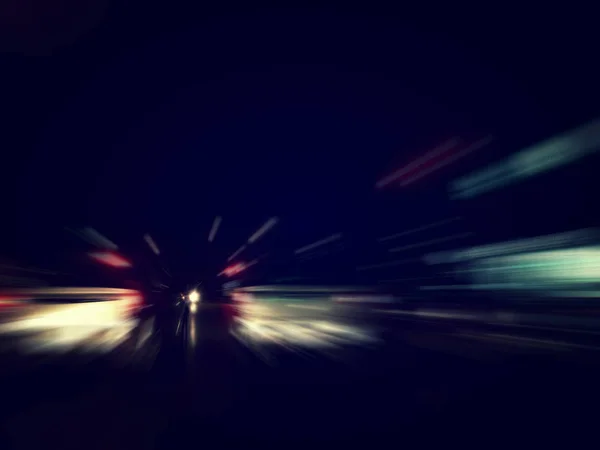 Fond flou nuit embouteillages vitesse du trafic — Photo
