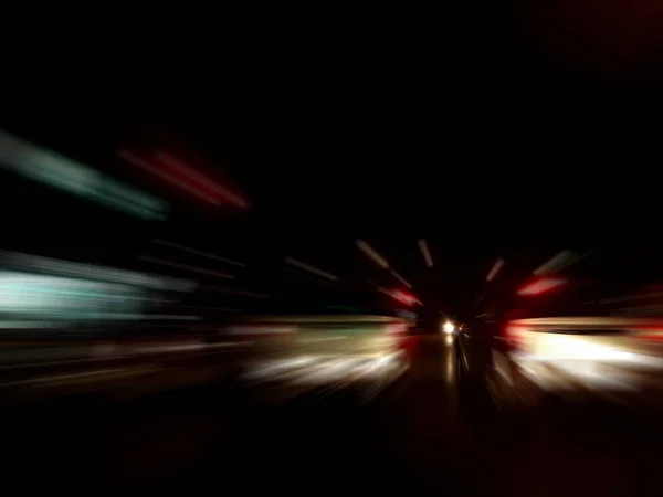 Φόντο θαμπάδα νύχτα κυκλοφοριακή συμφόρηση της κυκλοφορίας ταχύτητας — Φωτογραφία Αρχείου