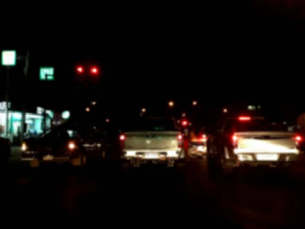 Sfondo sfocatura traffico notturno ingorghi velocità — Foto Stock