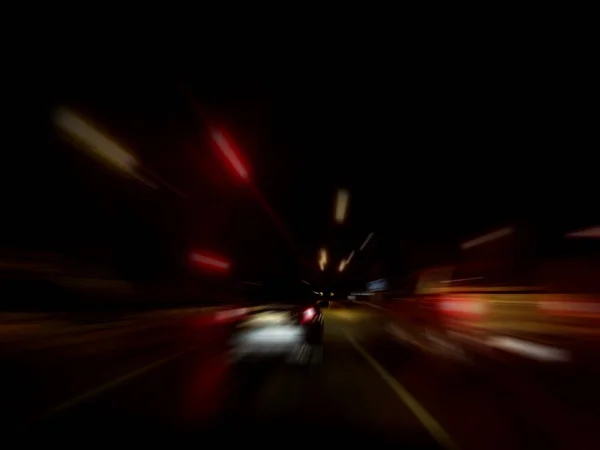 Background blur night traffic jams traffic speed — Stock Photo, Image