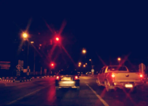 Sfondo sfocatura traffico notturno ingorghi velocità — Foto Stock