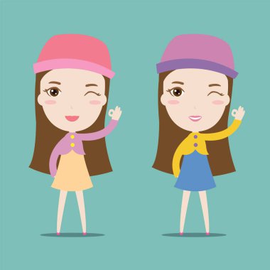 Güzel bayan gülümsüyor. Tamam imzala