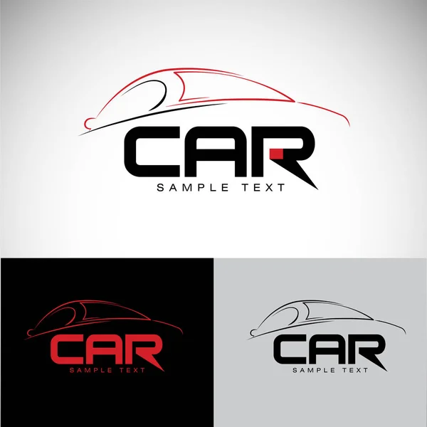 Абстрактный дизайн автомобиля концепции автомобильной тематики векторный дизайн логотипа — стоковый вектор