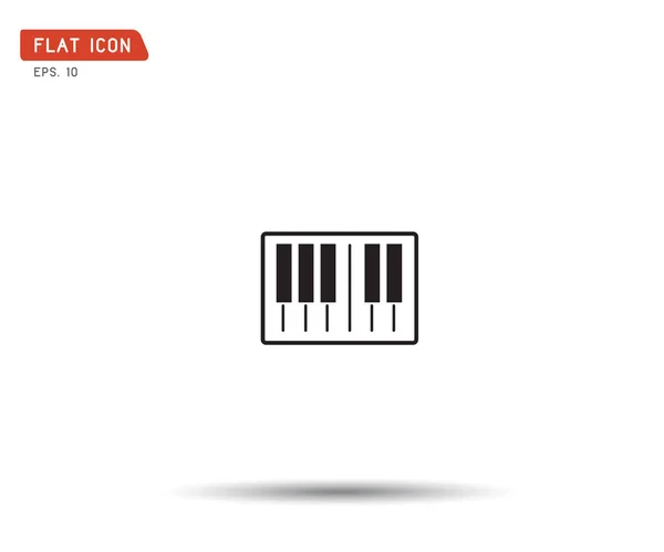 Piano tangentbord logo vektor illustrationer eps — Stock vektor