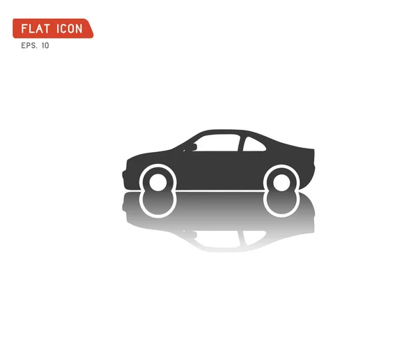 Εικονίδιο αυτοκινήτου, επίπεδη εικόνα διάνυσμα λογότυπο — Διανυσματικό Αρχείο