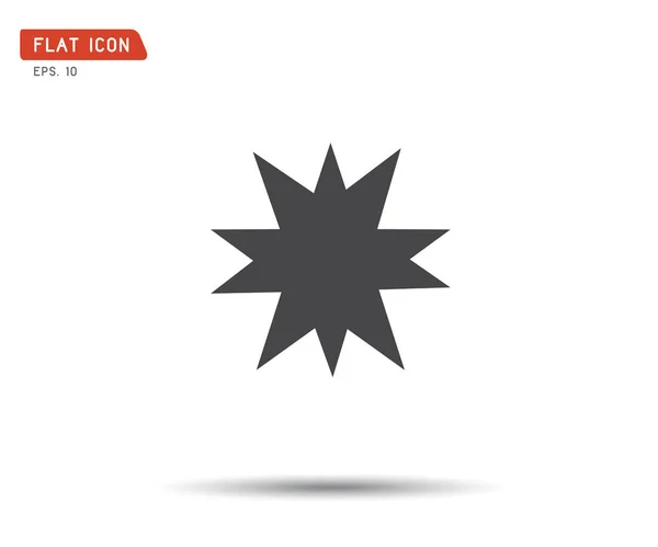 Clasic star Icon Vector, logo flat eps, illustrazione — Vettoriale Stock