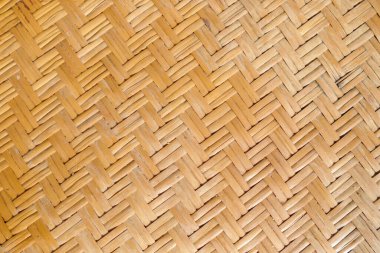 Rattan dokusu, el işi bambu dokuma arkaplanı.