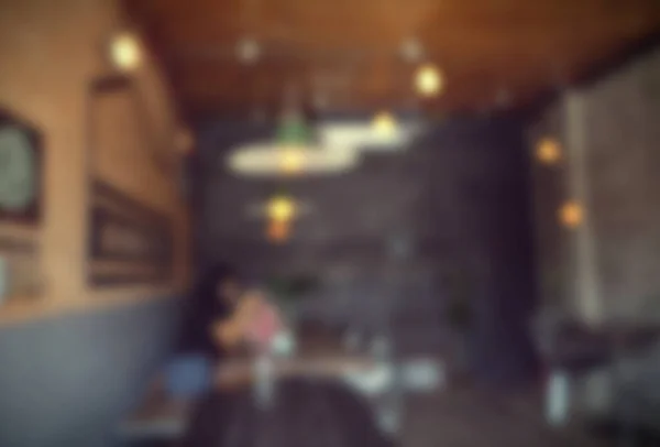 Blur Coffee Shop Café Flou Avec Fond Bokeh Style Vintage — Photo