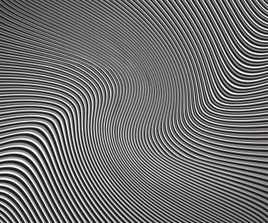 kıvrımlı çizgiler tek renk yarım ton siyah ve beyaz geometrik desen. vektör arkaplan ince çizgileri